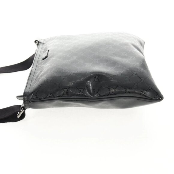 GUCCI GG implementation Shoulder Bag PVC Black Silver 201446 Auth am9344V - Picture 6 of 16